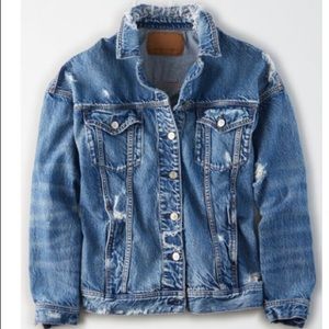 American Eagle Destroyed Boyfriend Denim Jacket